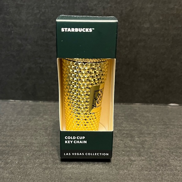 STARBUCKS COLD CUP ORNAMENT KEY CHAIN last Vegas limited edition key ring - Picture 1 of 6